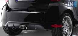 SPOILER ΠΡΟΦΥΛΑΚΤΗΡΑ ΠΙΣΩ - ΑΝΩ ΤΜΗΜΑ ΒΑΦΟΜΕΝΟ - SMART FORTWO 451 FACELIFT/BRABUS